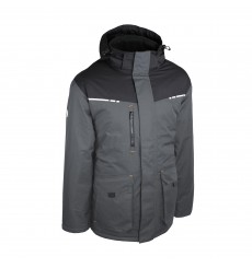 PARKA HIVER RIPSTOP PALAGA GRIS/NOIR 